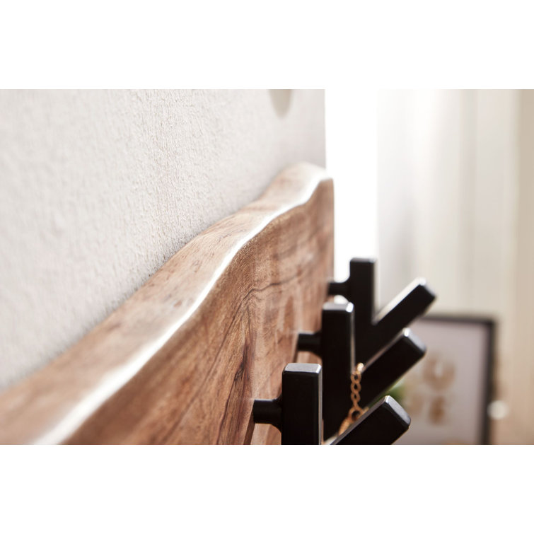 Foundstone Bryce Solid Wood 8 Hook Wall Mounted Coat Rack Wayfair.co.uk